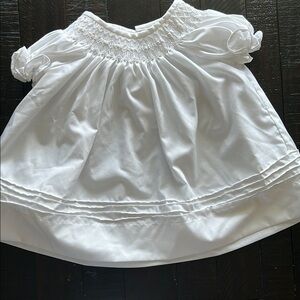 White Smocked Baby Dress